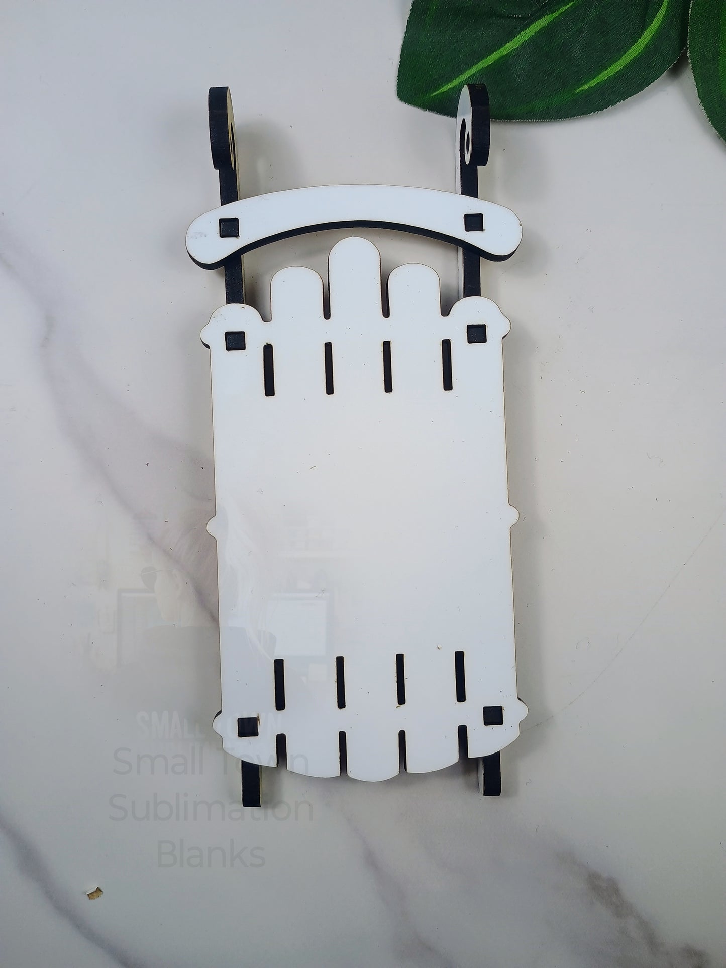 Sled Christmas tree ornament blank