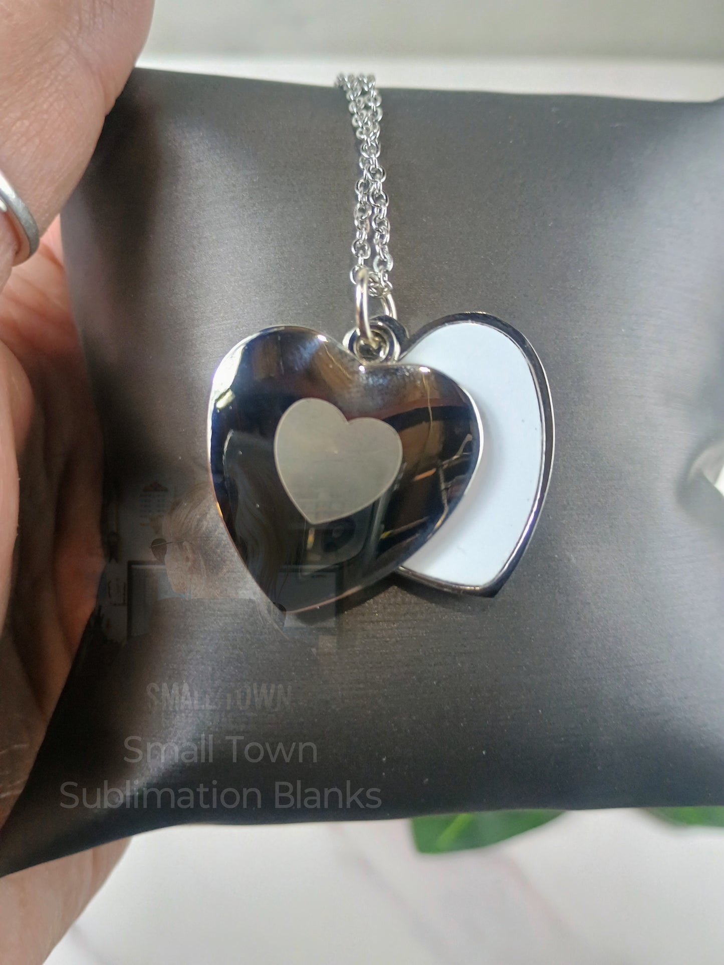 Heart slide necklace
