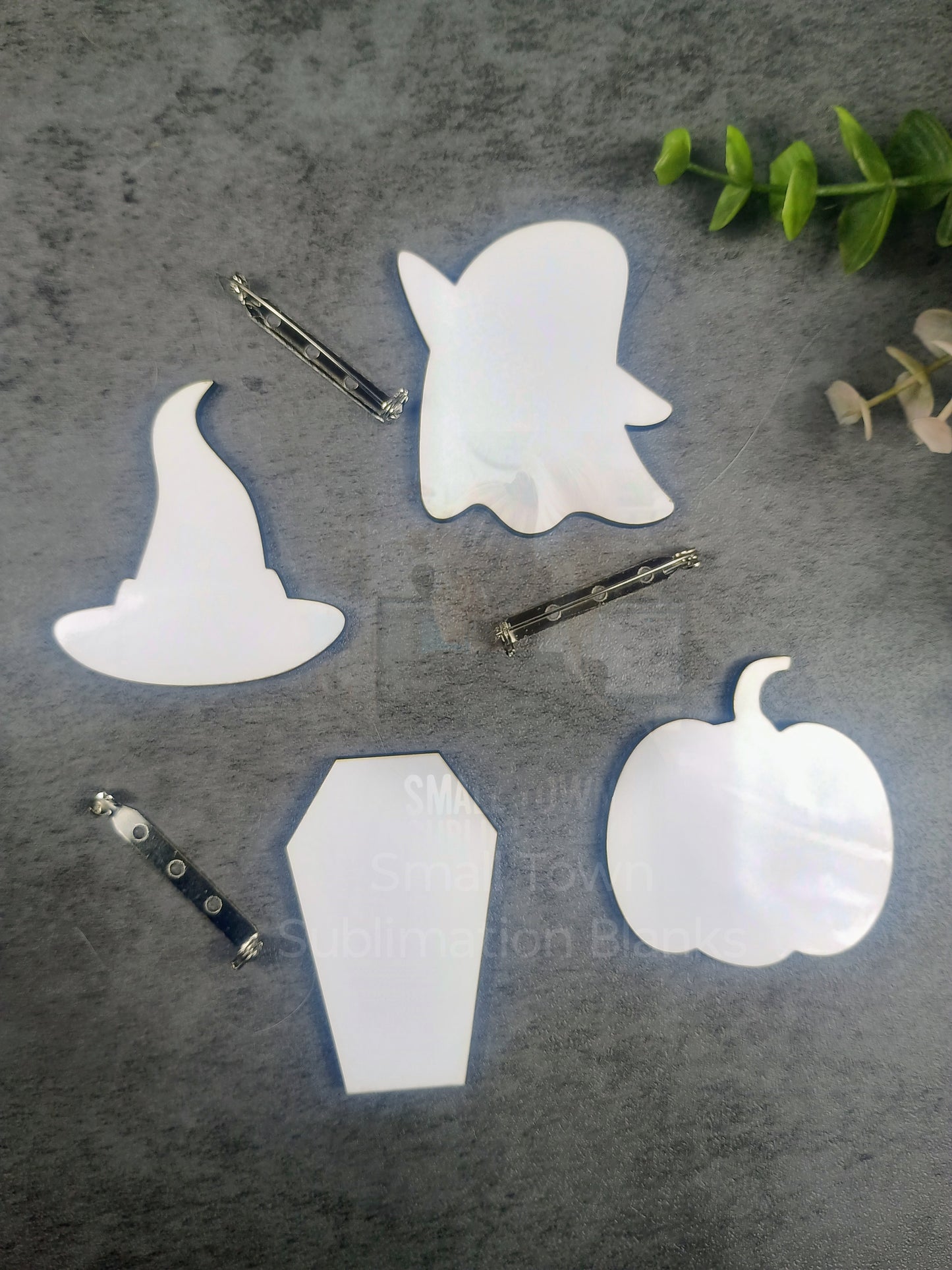 Halloween character button set, sublimation blank, spooky season