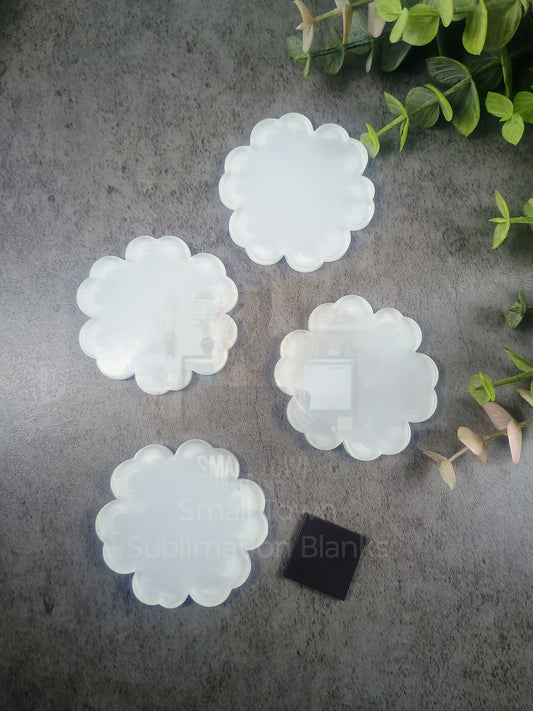 Clear acrylic flower top magnets