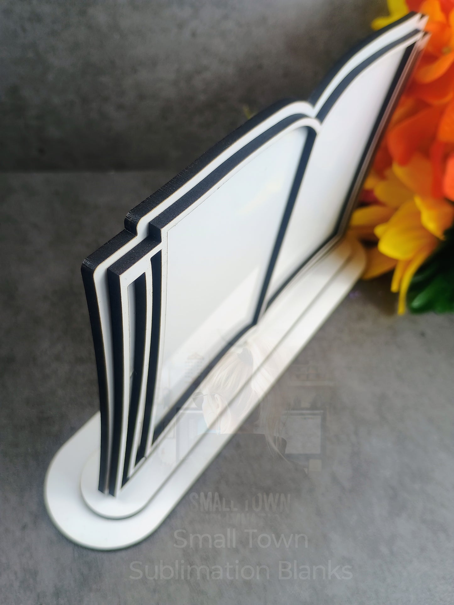 Layered open book display
